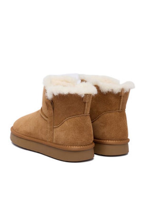 Lasocki Śniegowce CEO-HJF241211-5 Beżowy. Kolor: beżowy. Materiał: zamsz, skóra