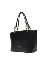 Love Moschino - LOVE MOSCHINO Torebka JC4074PP1NLF0000 Czarny. Kolor: czarny. Materiał: skórzane