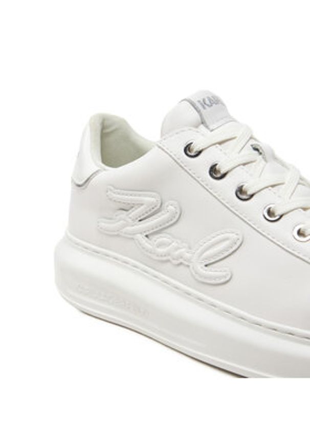 Karl Lagerfeld - KARL LAGERFELD Sneakersy KL62511A Biały. Kolor: biały. Materiał: skóra