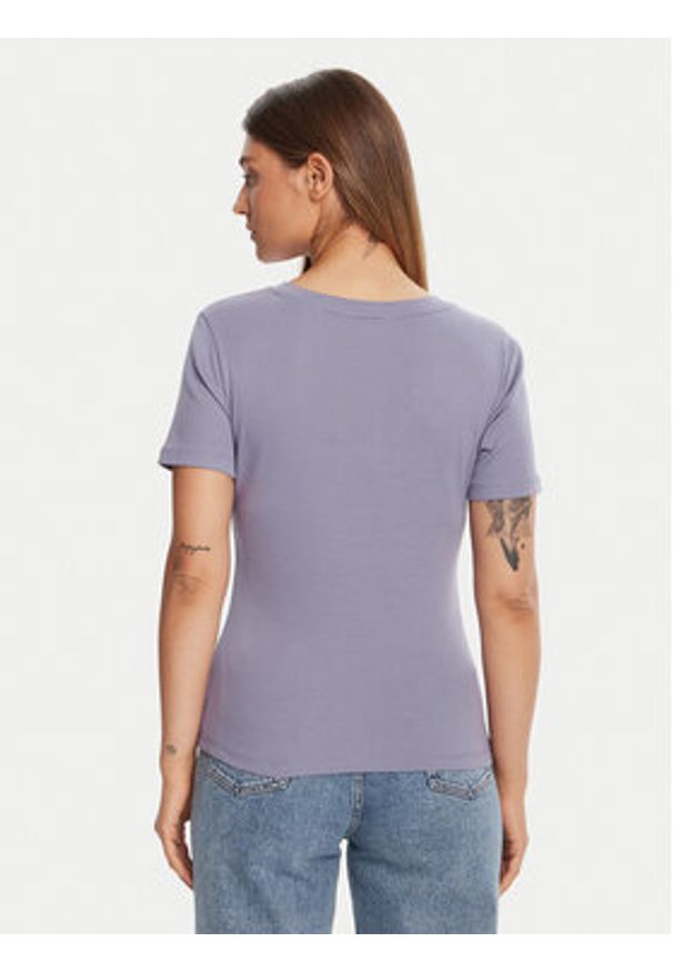 TOMMY HILFIGER - Tommy Hilfiger T-Shirt New Cody WW0WW40584 Fioletowy Slim Fit. Kolor: fioletowy. Materiał: bawełna