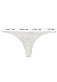 Calvin Klein Underwear Stringi 0000D1617E Szary. Kolor: szary. Materiał: bawełna