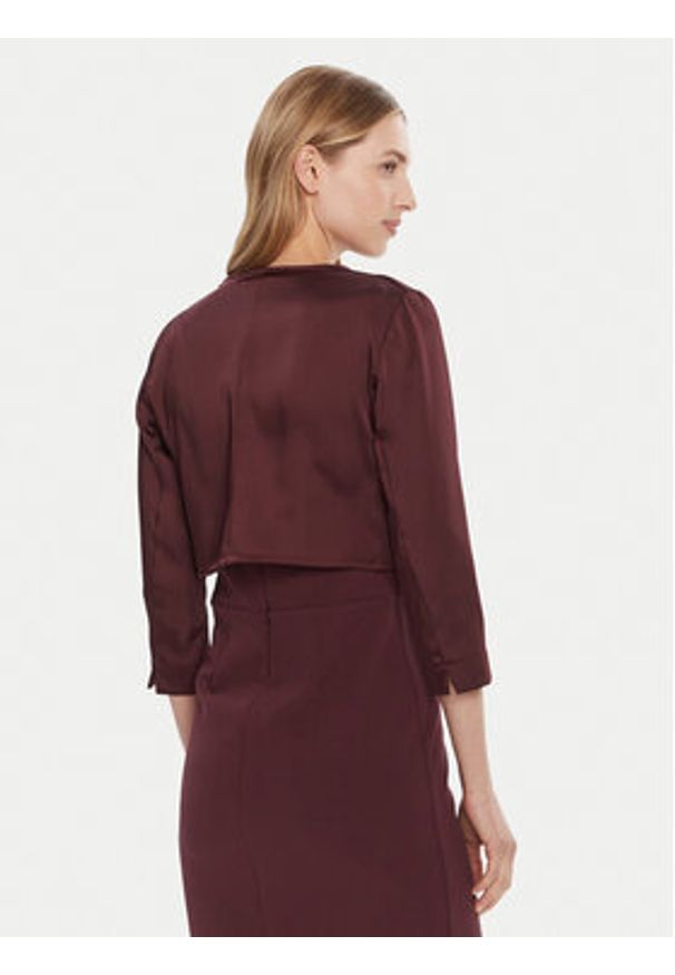 Rinascimento Bolerko CFC0125060003 Bordowy Regular Fit. Kolor: czerwony. Materiał: syntetyk