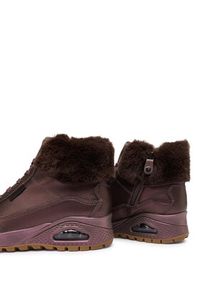 skechers - Skechers Botki Uno Rugged 167821/BRN Brązowy. Kolor: brązowy. Materiał: skóra #4