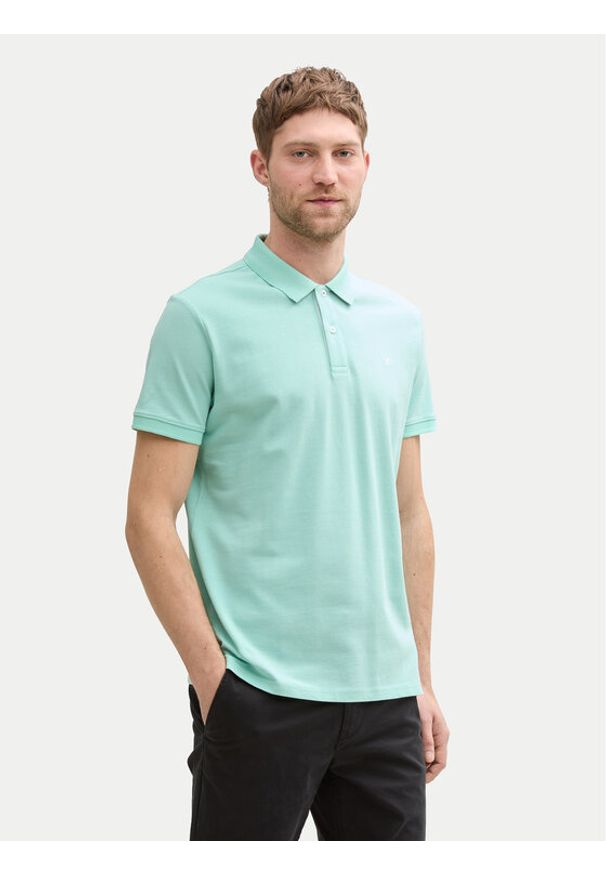 Tom Tailor Polo 1031006 Zielony Regular Fit. Typ kołnierza: polo. Kolor: zielony. Materiał: bawełna
