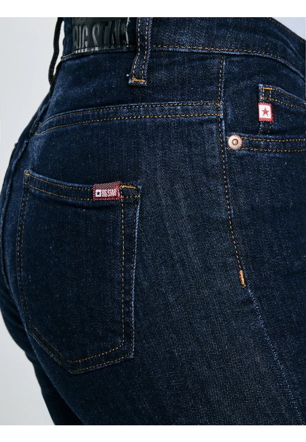 Big-Star - Jeansy damskie z wysokim stanem granatowe Katrina High Waist 720. Stan: podwyższony. Kolor: niebieski