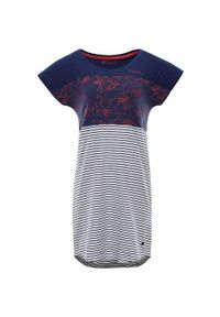 Sukienka ALPINE PRO Cleya damska XS. Kolor: wielokolorowy, zielony, czerwony, pomarańczowy, różowy. Materiał: dzianina. Wzór: nadruk. Typ sukienki: sportowe. Styl: sportowy