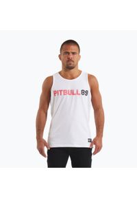 PITBULL - Tank Top męski Pitbull Dog 89. Kolor: biały