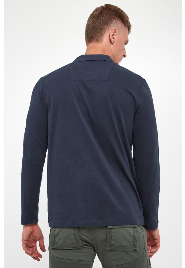 Aeronautica Militare - Polo męskie z długim rękawem AERONAUTICA MILITARE. Typ kołnierza: polo. Długość rękawa: długi rękaw. Długość: długie