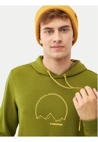 Viking Bluza Bamboo Panaka Hoodie Man 730/25/3888 Zielony Regular Fit. Kolor: zielony #9
