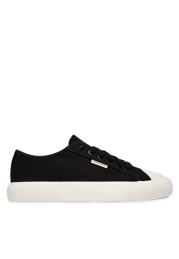 Calvin Klein Trampki Vulc Low Lace Up Canvas HW0HW02975 Czarny. Kolor: czarny. Materiał: materiał