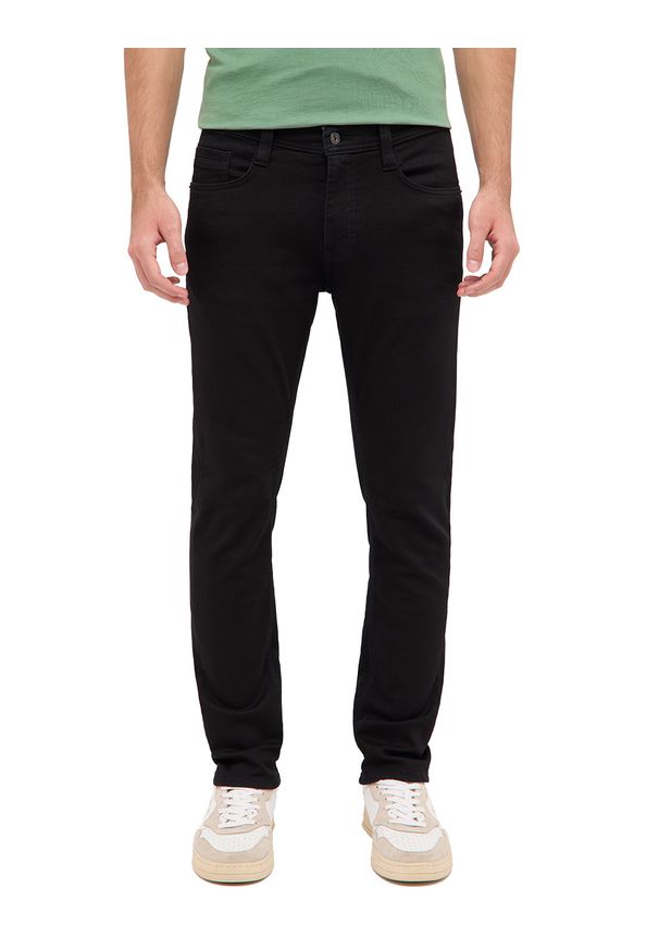 Męskie Spodnie Jeansowe Mustang Style Oregon Slim K Denim Black 1016320 4000 902