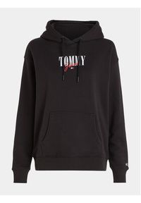 Tommy Jeans Bluza Essential Logo 1+ DW0DW16397 Czarny Relaxed Fit. Kolor: czarny. Materiał: bawełna, syntetyk #2