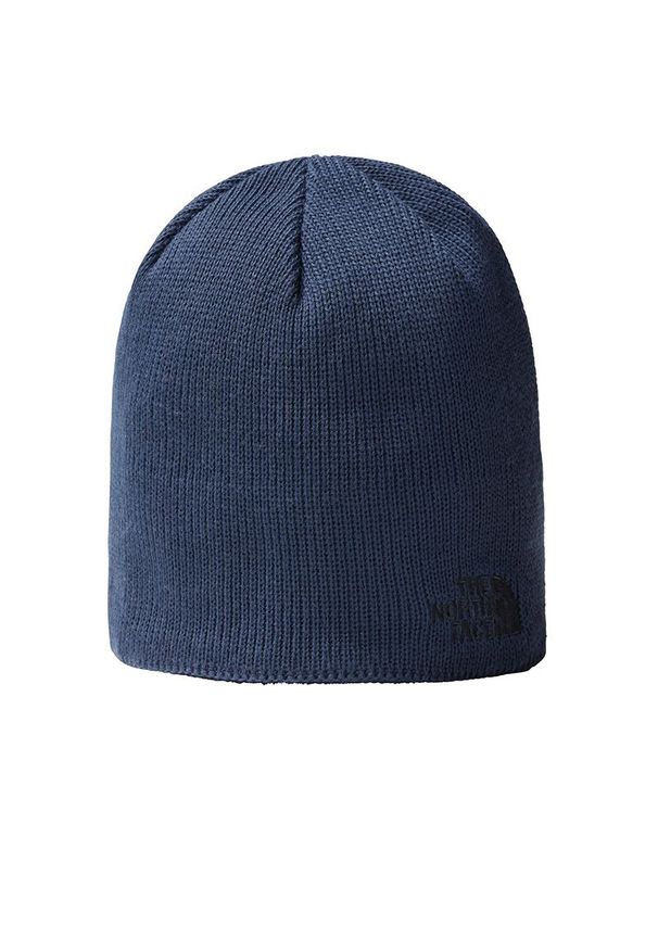 Czapka The North Face Beanie Bones Recycled 0A3FNS8K21 - granatowa. Kolor: niebieski. Materiał: polar, poliester. Wzór: aplikacja. Styl: klasyczny