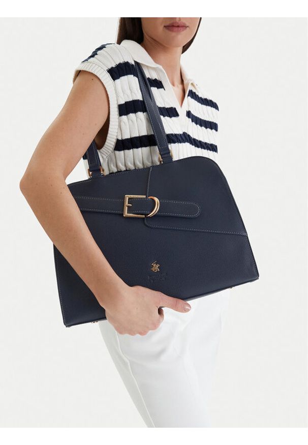 Beverly Hills Polo Club Torebka CEO-BHPC-C-006-09 Granatowy. Kolor: niebieski