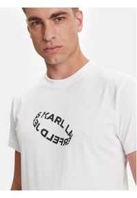 Karl Lagerfeld Jeans T-Shirt A3M17037 Biały Slim Fit. Kolor: biały. Materiał: syntetyk #3