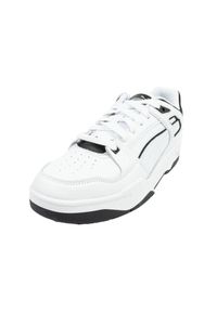 Puma - Męskie Skórzane Buty Sportowe Slipstream. Kolor: czarny, biały, wielokolorowy. Materiał: skóra. Sport: turystyka piesza
