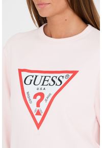Guess - GUESS Różowa bluza Original Fleece. Kolor: różowy #4