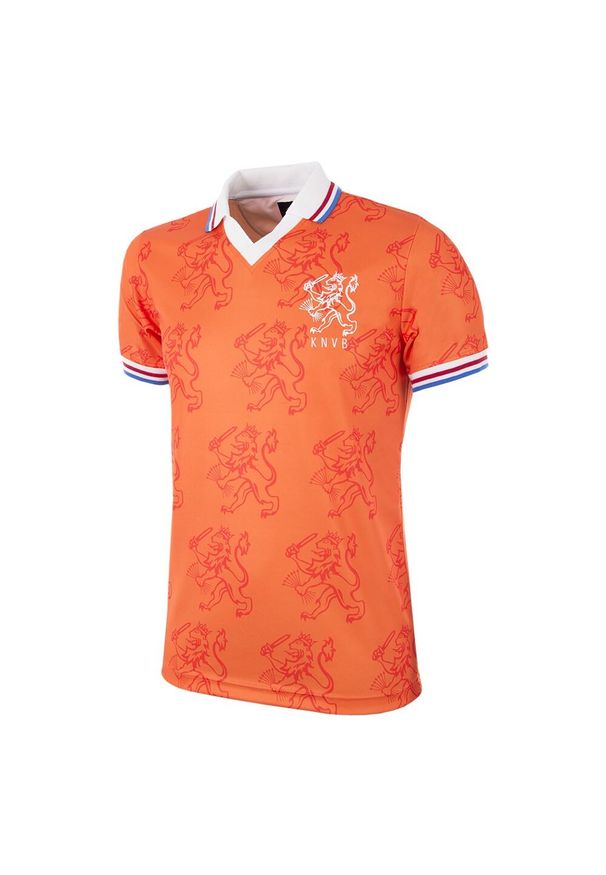 COPA FOOTBALL - Camisola de Futebol Retro Campeonato do Mundo de 1994 Holanda. Kolor: pomarańczowy, wielokolorowy, żółty. Sport: piłka nożna