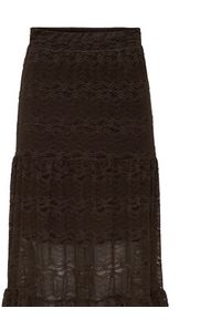 only - ONLY Spódnica maxi Luna 15353206 Brązowy Regular Fit. Kolor: brązowy. Materiał: bawełna, syntetyk #4