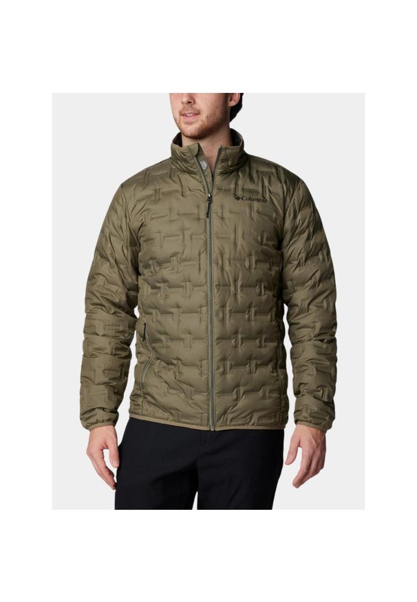 columbia - Kurtka Puchowa Męska Columbia Delta Ridge II. Kolor: zielony. Materiał: puch. Sezon: jesień. Sport: turystyka piesza