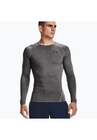 Koszulka fitness męska Under Armour HG Armour Comp z długim rękawem. Kolor: szary. Długość rękawa: długi rękaw. Długość: długie. Sport: fitness