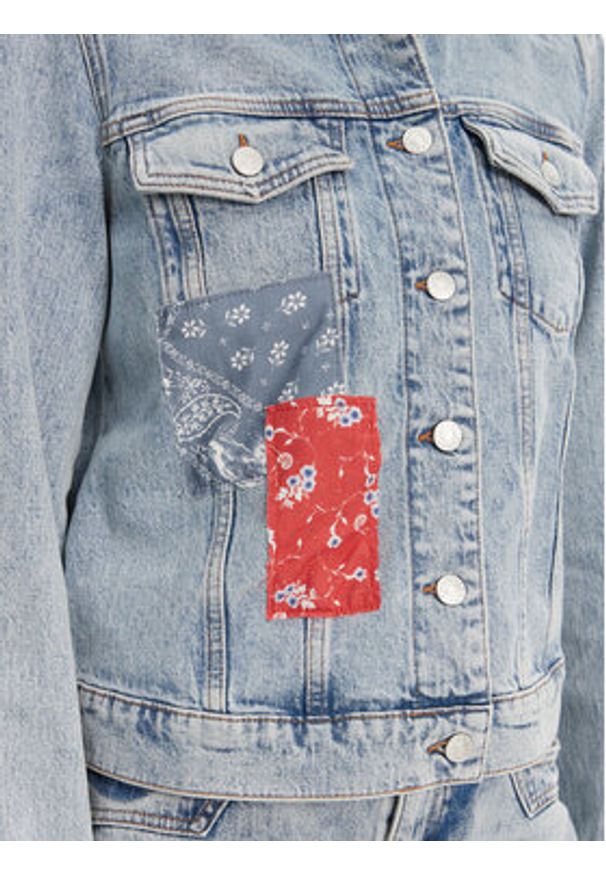 Tommy Jeans Kurtka jeansowa Classic DW0DW20116 Niebieski Regular Fit. Kolor: niebieski. Materiał: bawełna
