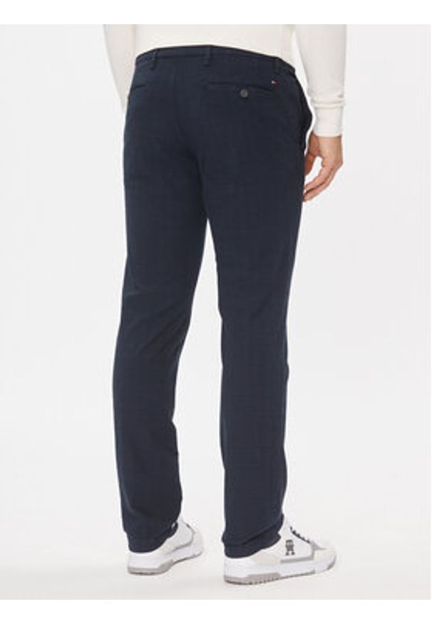 TOMMY HILFIGER - Tommy Hilfiger Chinosy Denton MW0MW32935 Granatowy Slim Fit. Kolor: niebieski. Materiał: bawełna