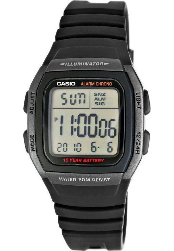 Zegarek Casio Zegarek Męski CASIO W-96H-1BVDF Unisex