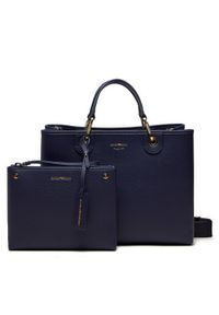 Emporio Armani Torebka EW000360 AF12036 MB051 Granatowy. Kolor: niebieski. Materiał: skórzane