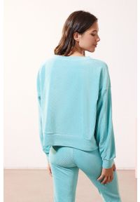 Etam - Bluza piżamowa LAZ. Kolor: zielony. Długość rękawa: długi rękaw. Długość: długie #4