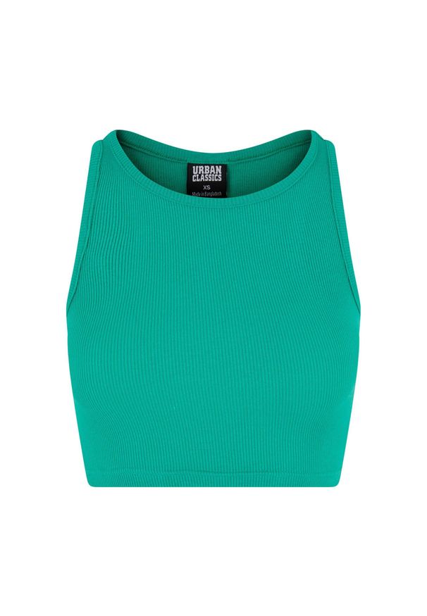 Urban Classics - Top W Prążki Dla Pań I Panów. Kolor: zielony. Wzór: prążki