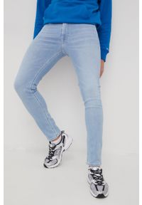 Tommy Jeans jeansy SIMON BF1214 męskie. Kolor: niebieski