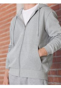 Sinsay - Bluza z kapturem - szary. Typ kołnierza: kaptur. Kolor: szary