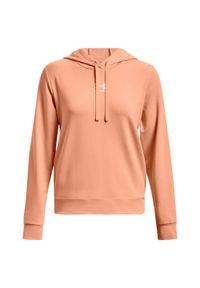 Bluza sportowa damska Under Armour Rival Terry Hoodie. Typ kołnierza: kaptur. Kolor: żółty, wielokolorowy, pomarańczowy, biały #1