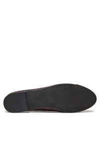 Tory Burch Baleriny Cap Toe Ballet 165365 Bordowy. Kolor: czerwony. Materiał: skóra