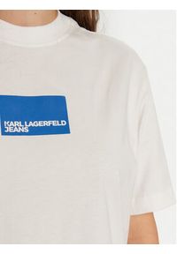 Karl Lagerfeld Jeans T-Shirt A1W17006 Biały Regular Fit. Kolor: biały. Materiał: bawełna