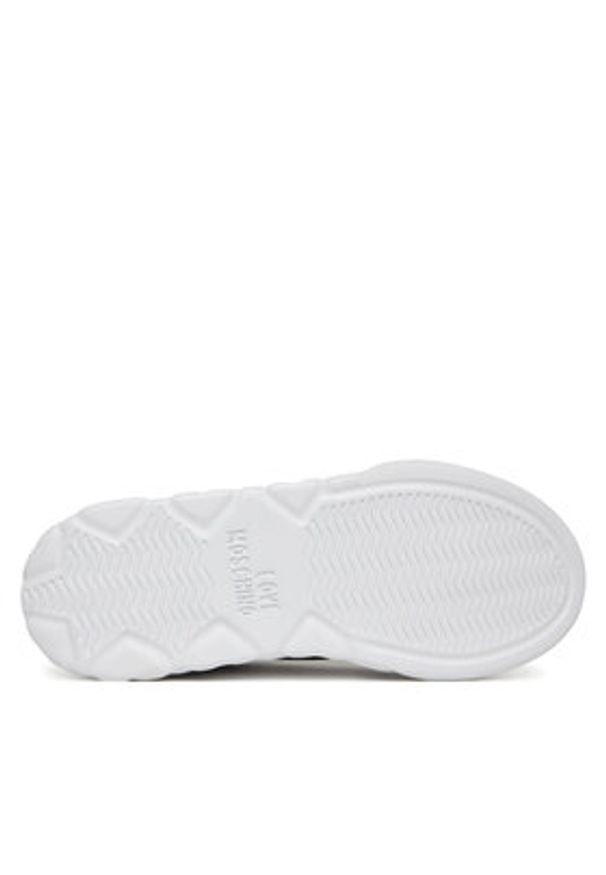 Love Moschino - LOVE MOSCHINO Sneakersy JA15064G1MIA400A Czarny. Kolor: czarny. Materiał: skóra