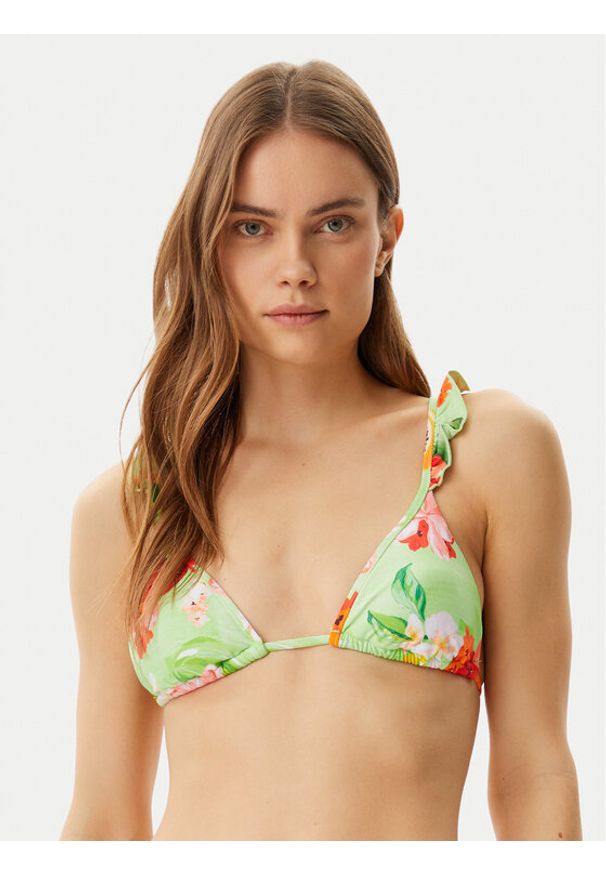Seafolly Góra od bikini Tropique 31507-235 Zielony. Kolor: zielony. Materiał: syntetyk