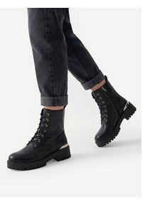 DeeZee Trzewiki CEO-HY13202-7 Czarny. Kolor: czarny. Materiał: materiał #5