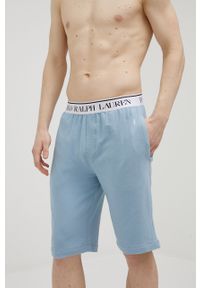 Polo Ralph Lauren szorty piżamowe 714862628003 męskie z nadrukiem. Kolor: niebieski. Materiał: dzianina. Wzór: nadruk #2