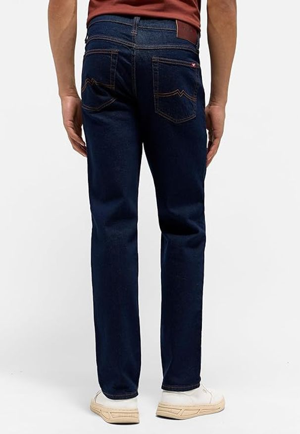 Męskie Spodnie Jeansowe Mustang Style Tramper Straight Denim Blue 1015877 5000 940