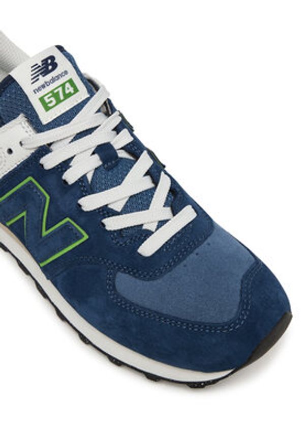 New Balance Sneakersy U574QBL M Niebieski. Kolor: niebieski. Materiał: zamsz, skóra. Model: New Balance 574