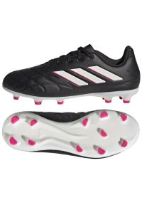 Adidas - Buty piłkarskie adidas Copa Pura.3 Fg Jr HQ8945 czarne czarne. Zapięcie: sznurówki. Kolor: czarny. Materiał: syntetyk, skóra, guma. Sport: piłka nożna #1