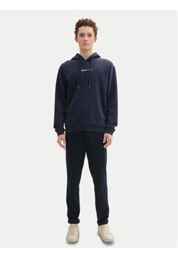 Tom Tailor Denim Bluza 1033580 Granatowy Regular Fit. Kolor: niebieski. Materiał: syntetyk, bawełna