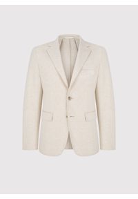 Pako Lorente - PAKO LORENTE - Beżowa dzianinowa marynarka męska. Kolor: beżowy. Materiał: dzianina #3