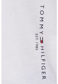 TOMMY HILFIGER - Tommy Hilfiger Longsleeve męski kolor biały z nadrukiem. Okazja: na co dzień. Kolor: biały. Długość rękawa: długi rękaw. Wzór: nadruk. Styl: casual #5