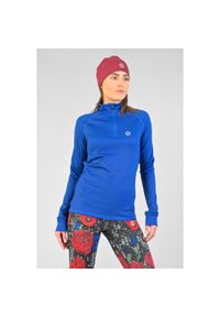 NESSI SPORTSWEAR - Bluza Coldproof Ocieplana Zip Damska Nessi Sportswear. Kolor: niebieski. Sport: bieganie #1