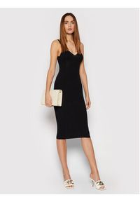 Remain Sukienka dzianinowa Gunilla Knit RM892 Czarny Slim Fit. Kolor: czarny. Materiał: dzianina, wiskoza