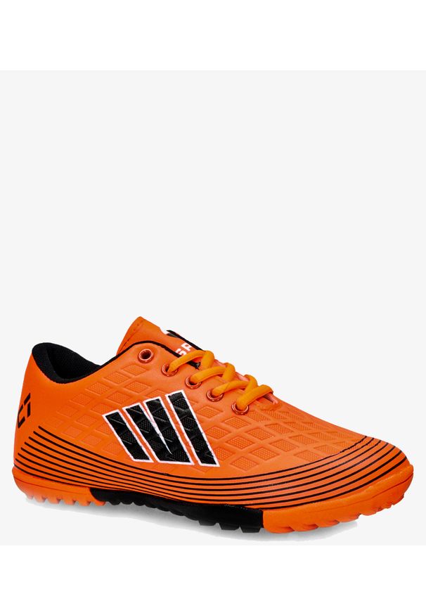 Casu - Pomarańczowe buty sportowe orliki sznurowane casu 21m1/m/8. Kolor: pomarańczowy, czarny, wielokolorowy