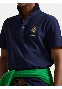 Polo Ralph Lauren Polo 710B16616001 Granatowy Regular Fit. Typ kołnierza: polo. Kolor: niebieski. Materiał: bawełna #2
